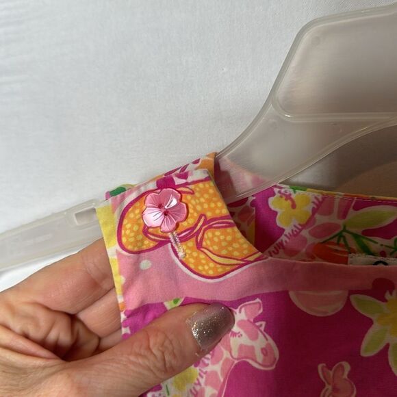 Lilly Pulitzer White Label Multi Color Check Dress. Size 18-24 Months. - Picture 10 of 10